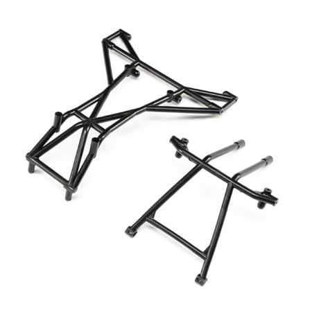 LOS241042 Top and Upper Cage Bars, Black: LMT