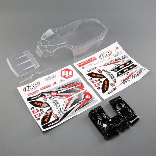 LOS250035 Body Set, Clear: Super Rock Rey