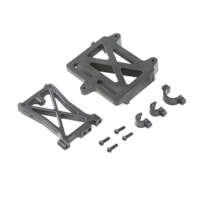 LOS252060 ESC Mount Plate Standoff & Clamps DBXL-E