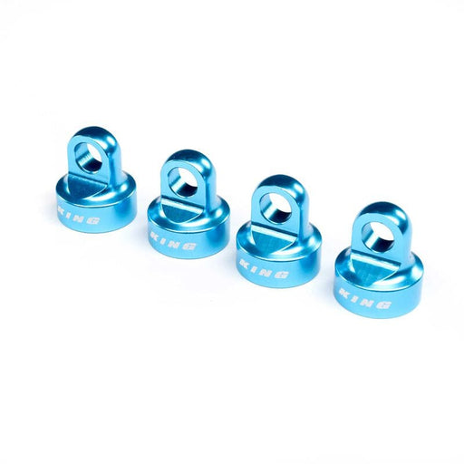 LOS253031 Shock Cap Set, Aluminum, King Blue: SBR 2.0