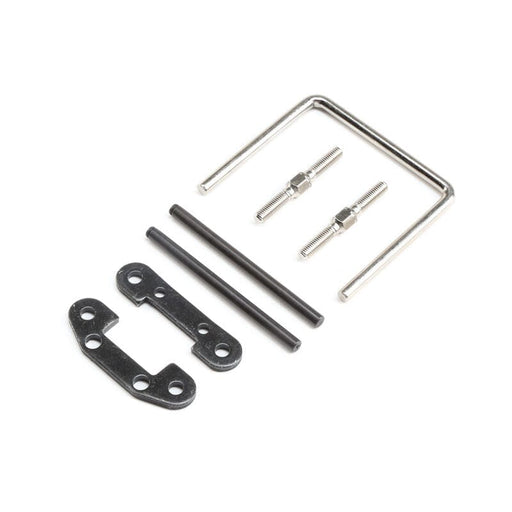 LOS254058 Front Hinge Pin & Brace Set: Super Rock Rey