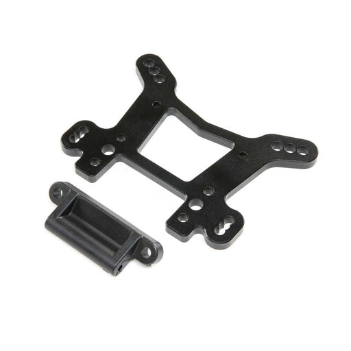 LOS254063 Shock Tower Front, Aluminum Black: DBXL-E/DBXL 2.0