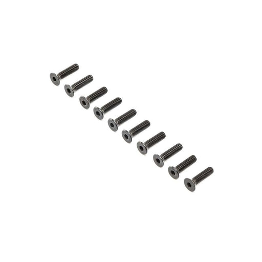 LOS255017	 Flat Head Screws, Stl, BO, M4 x 16mm (10)