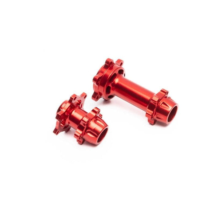 LOS362000 Aluminum Hub Set, Machined, Red: PM-MX