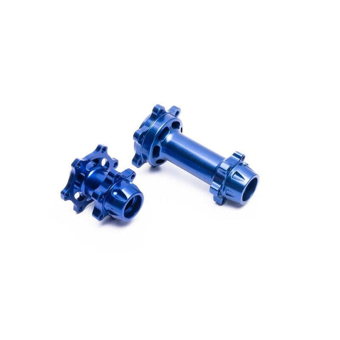 LOS362001 Aluminum Hub Set, Machined, Blue: Promoto-MX