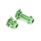 LOS362002 Aluminum Hub Set, Machined, Green: Promoto-MX