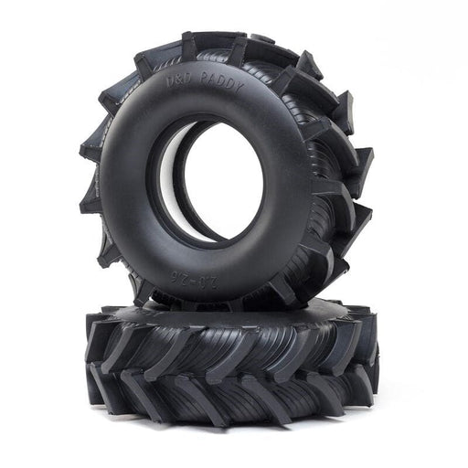 LOS44004 D&D Paddy Tire w/Foam (2): LMT Mega