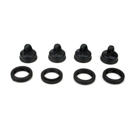 LOSB2815 Shock Adjuster Nut & Cap (4):LST2, AFT, XXL2