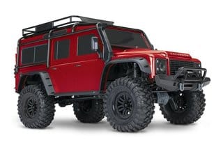 TRA82056-4 RED TRX-4 Scale and Trail Crawler with Land Rover Defender Body.   YOU will need this part # TRA2992 to run this truck