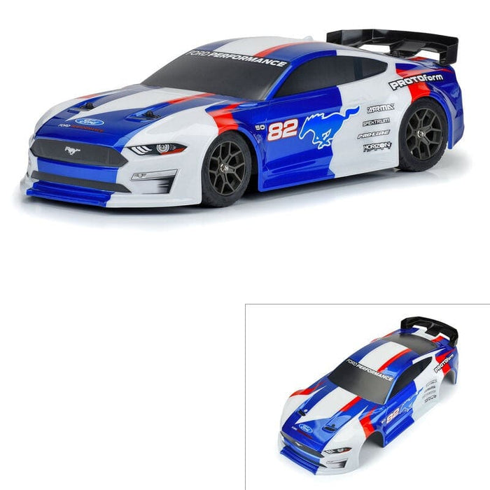 PRM158213 1/8 2021 Ford Mustang Painted Body (Blue): Vendetta & Infraction 3S