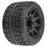 PRO1020610 1/8 Menace HP BELTED Fr/Rr 3.8" MT Tires Mounted 17mm Black Raid (2)