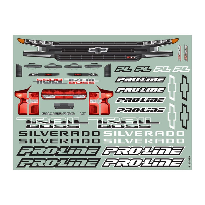 PRO350717 Pre-Cut 2019 Chevy Silverado Z71 Clear Body X-MAXX