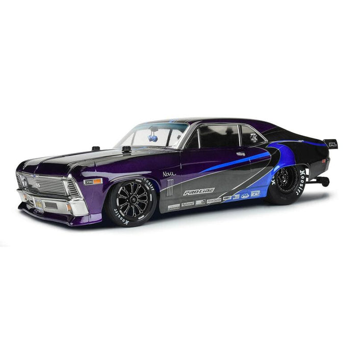 PRO353100 Pro-Line 1969 Chevrolet Nova Clear Body Slash 2wd Drag Car