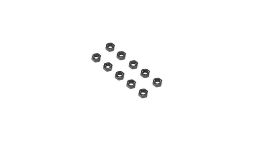 LOS255024 Flat Nut, Steel, M4 (10)