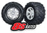 TRA7772R Traxxas Tires & wheels, assembled, glued