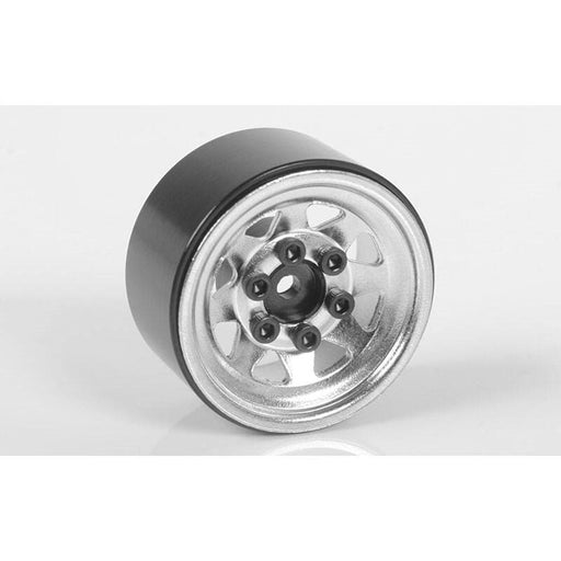 RC4ZW0263 Stamped Steel 1.0" Stock Beadlock Wheels, Chrome (4)