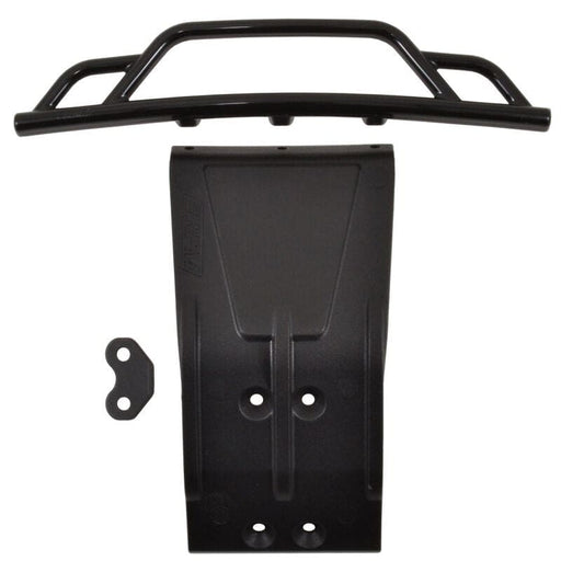 RPM73042 Front Bumper and Skid Plate, Black: Losi SCTE