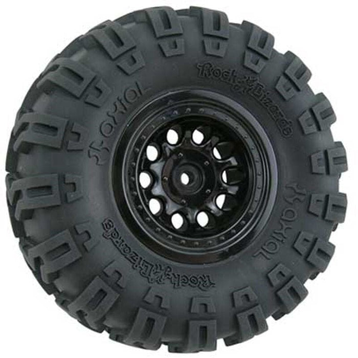 RPM82232 1/10 Revolver Crawler Front/Rear 2.2 Wheels with Wide Base, 12mm  Hex, Black (2)