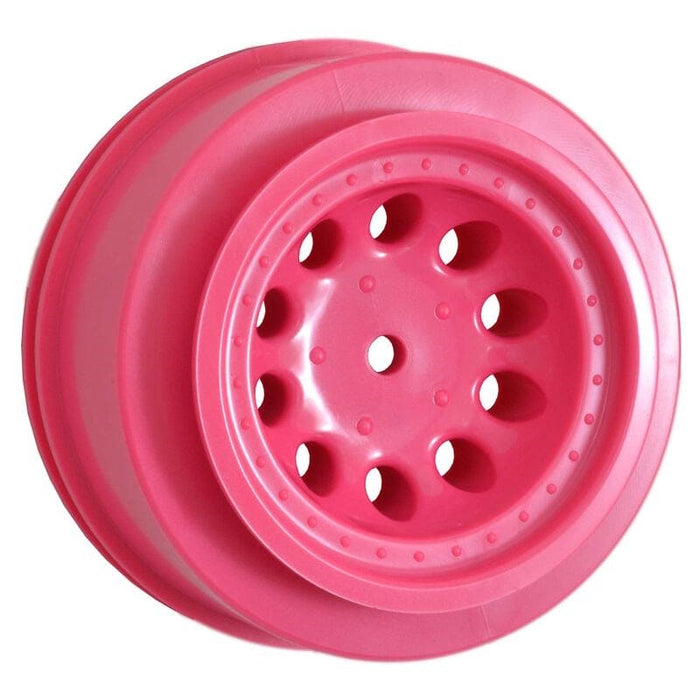 RPM82337 1/10 Revolver Front/Rear Short Course 2.2/3.0 Wheels, 12mm Hex, Pink (2): Slash 4x4