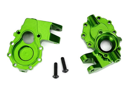 TRA8252G Traxxas Portal housings, inner (front), 6061-T6 aluminum (green-anodized) (2)/ 3x12 BCS (2)