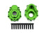 TRA8251G Traxxas Portal housings, outer, 6061-T6 aluminum (green-anodized) (2)/ 2.5x10 CS (12)