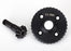 TRA8279R Traxxas Ring gear, differential/ pinion gear, differential (machined)