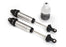 TRA8460 Traxxas Shocks, GTR, 139mm, silver aluminum (complete w/ spring pre-load spacers) (rear, threaded) (2)