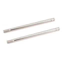 Shock shafts, steel, chrome finish (xx-long) (2)