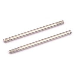 TRA2765 Shock shafts, steel, chrome finish (X-long) (2)