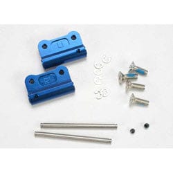 TRA2798X Mounts, suspension arm (blue-anodized 6061-T6 aluminum)(rear)(+/- 1-degree)(L&R)