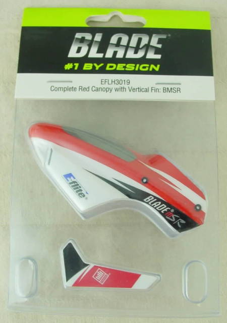 EFLH3019  CMPLT RED CANOPY W/VERT FIN