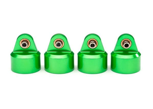 TRA8964G Traxxas Shock caps, aluminum (green-anodized), GT-Maxx shocks (4)