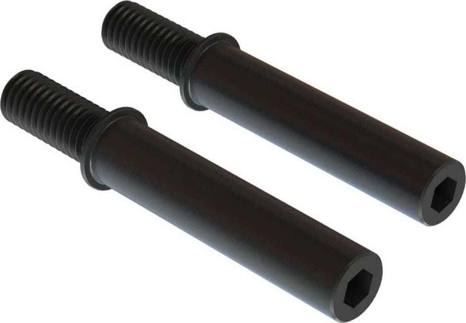 ARA340159 Steel Steering Post 6x40mm (Black) (2)