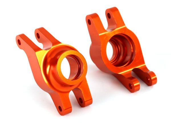 TRA8952A Traxxas Carriers, stub axle (orange-anodized 6061-T6 aluminum) (rear) (2)