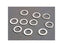 TRA2757   Washers, 5x8 flat metal (10)