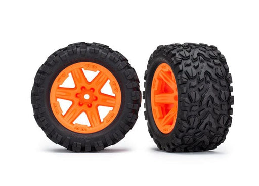 TRA6773A Traxxas Tires & wheels, assembled, glued (2.8') (Rustler 4X4 or