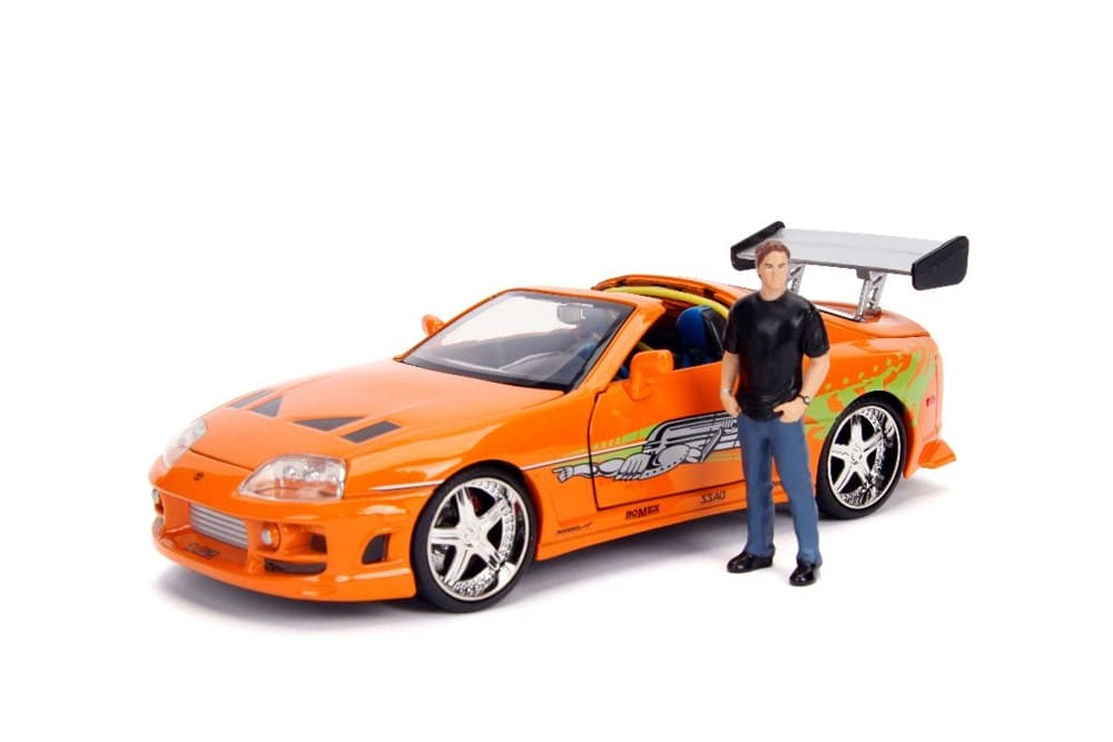 JAD30699 Jada 1/24 "Fast & Furious" Brian's Toyota Supra w/ figure - Build n' Collect