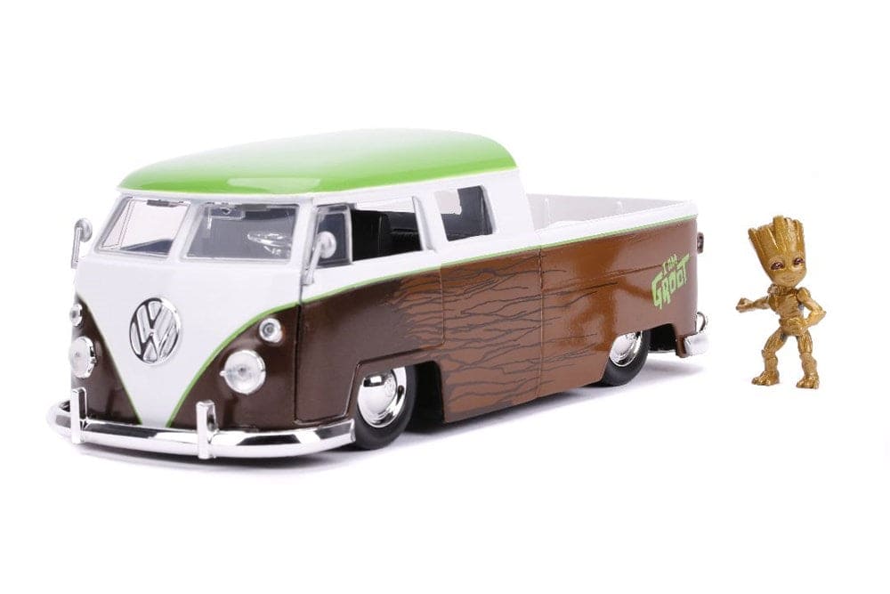 JAD31202 Jada 1/24 "Hollywood Rides" 1963 VW Bus with Groot