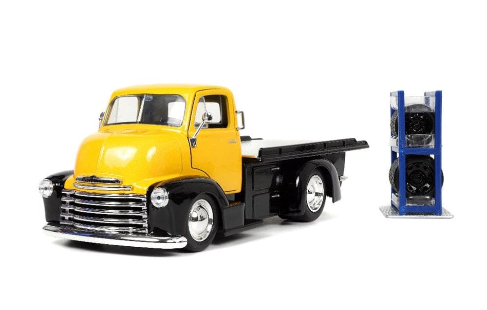 JAD33848 Jada 1/24 "Just Trucks" with Rack - 1952 Chevy COE Flatbed