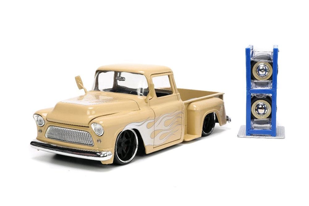 JAD34024 Jada 1/24 "Just Trucks" with Rack 1955 Chevy Stepside