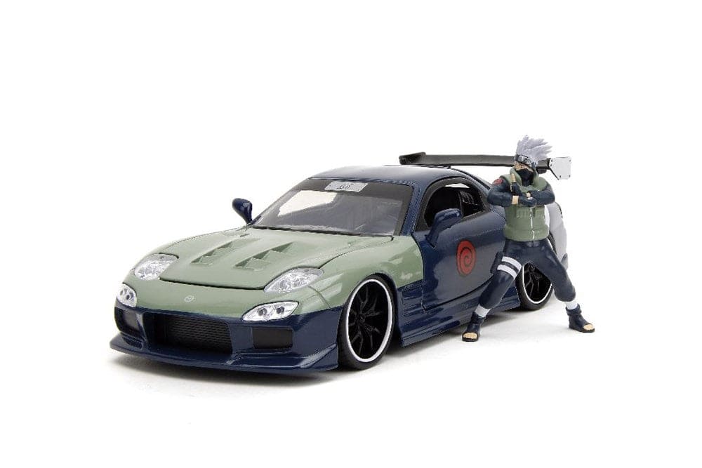 JAD34370 Jada 1/24 "Hollywood Rides" Naruto 1993 Mazda RX-7 with Kakashi Hatake