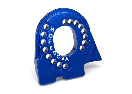 TRA8290X Traxxas Motor mount plate, TRX-4, 6061-T6 aluminum (blue-anodized)