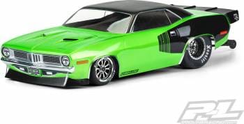 PRO355000 Pro-Line 1972 Plymouth Barracuda Clear Body Slash 2wd Drag