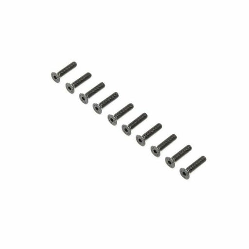 LOS255020  Flat Head Screws, Stl, BO, M4 x 18mm (10)