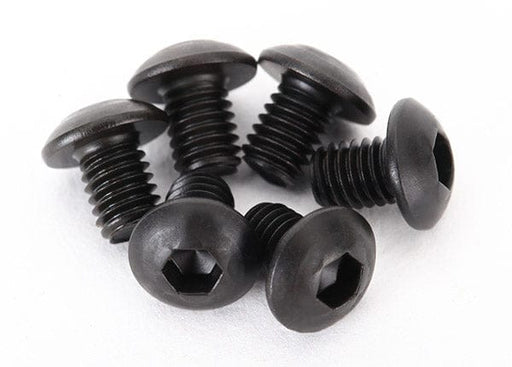 TRA2515 Traxxas Screws, 3x4mm button-head machine (hex drive) (6)