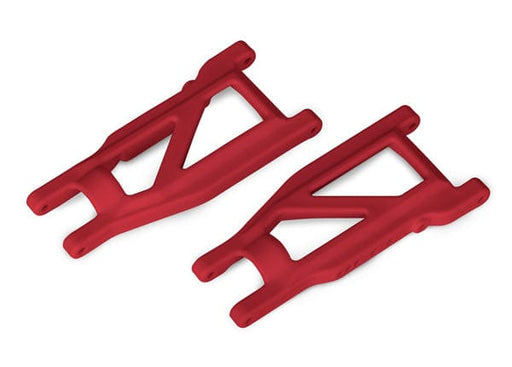 TRA3655L  Suspension arms, red, front/rear (left & right) (2) (heavy duty, cold weather material)