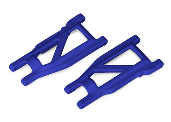 TRA3655P  Suspension arms, blue, front/rear (left & right) (2) (heavy duty, cold weather material)