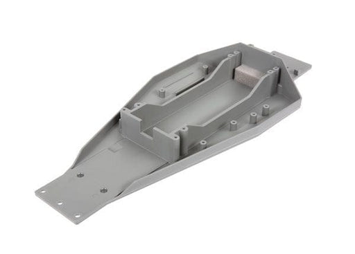 TRA3728A Traxxas Lower chassis (gray) (166mm long battery compartment)