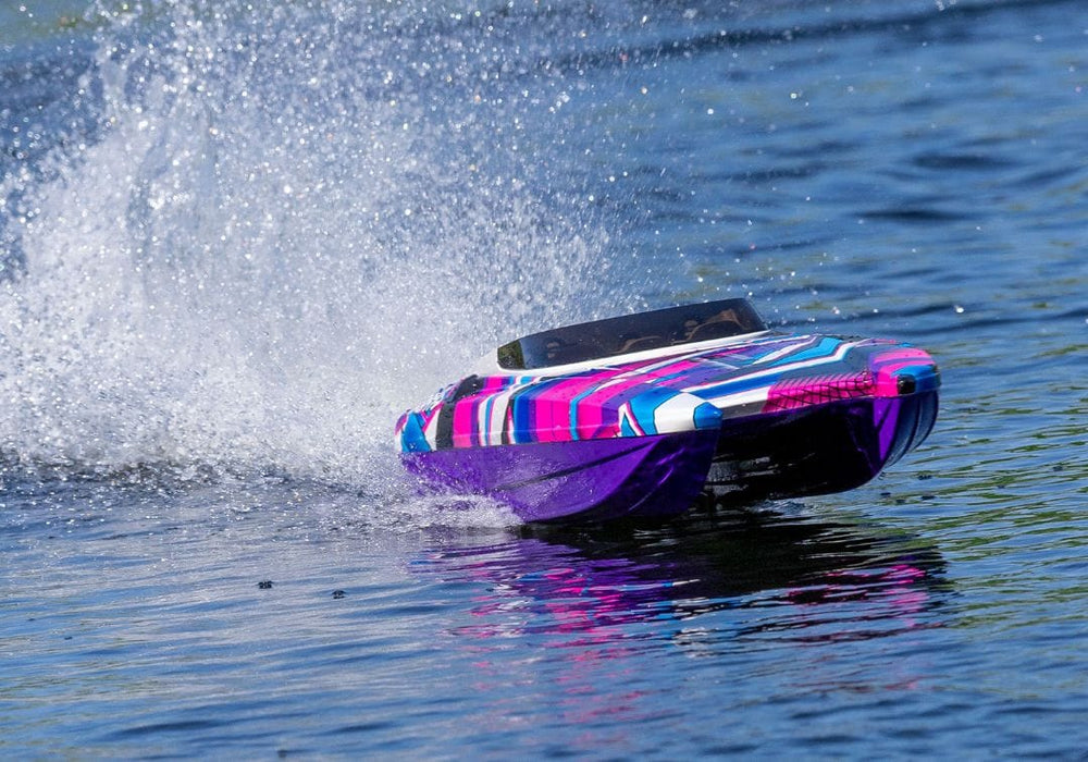 TRA57046-4 Traxxas DCB M41 Widebody 40" Catamaran Race Boat Purple ***BUY ONE GET ONE FREE
2872X BATTERY. You will need to use 2 batteries to run the boat. and a charger  part # Tra2970