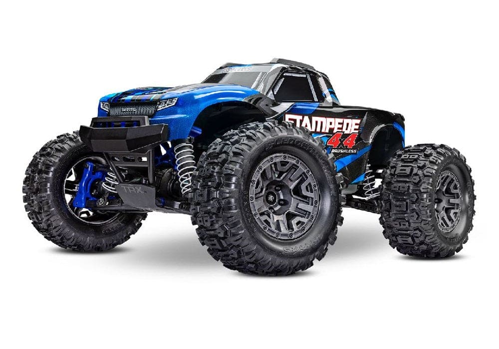 TRA67154 4BLUE Traxxas Stampede 1 10 4X4 Brushless Monster Truck RTR Blue SOLD SEPARATELY you will need tra2992 to run this truck